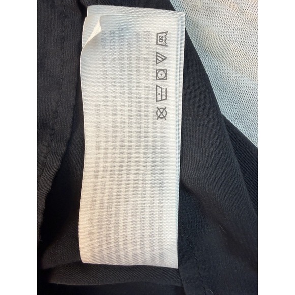 Abercrombie Black Babydoll Tank Top Size M Smocked Back Flowy - Picture 7 of 8